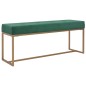 vidaXL Bank 120 cm Grün Samt vidaXL Bank 120 cm Grün Samt
