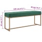 vidaXL Bank 120 cm Grün Samt vidaXL Bank 120 cm Grün Samt