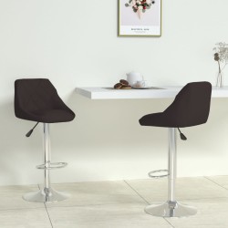 vidaXL Barhocker 2 Stk. Schwarz Kunstleder 