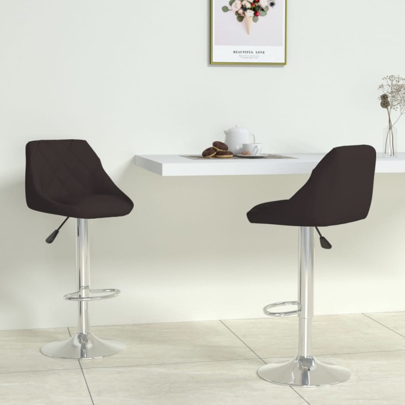 vidaXL Barhocker 2 Stk. Schwarz Kunstleder vidaXL Barhocker 2 Stk. Schwarz Kunstleder