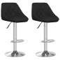 vidaXL Barhocker 2 Stk. Schwarz Kunstleder vidaXL Barhocker 2 Stk. Schwarz Kunstleder