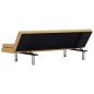 vidaXL Schlafsofa mit zwei Kissen Gelb Polyester vidaXL Schlafsofa mit zwei Kissen Gelb Polyester