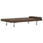 vidaXL Schlafsofa mit zwei Kissen Braun Polyester vidaXL Schlafsofa mit zwei Kissen Braun Polyester