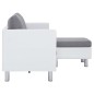 vidaXL 3-Sitzer-Sofa mit Kissen Weiß Kunstleder vidaXL 3-Sitzer-Sofa mit Kissen Weiß Kunstleder