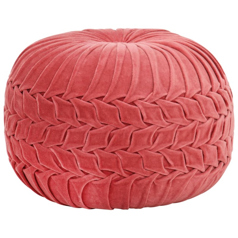 vidaXL Pouf Baumwollsamt Kittel-Design 40×30 cm Rosa vidaXL Pouf Baumwollsamt Kittel-Design 40×30 cm Rosa