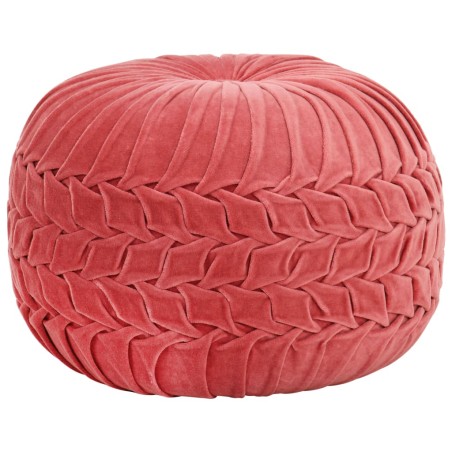 vidaXL Pouf Baumwollsamt Kittel-Design 40×30 cm Rosa