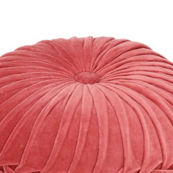 vidaXL Pouf Baumwollsamt Kittel-Design 40×30 cm Rosa