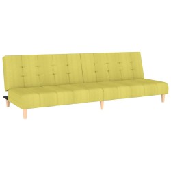 vidaXL Schlafsofa 2-Sitzer Grün Stoff