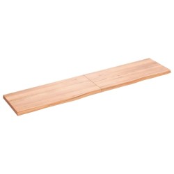 Waschtischplatte Hellbraun 180x40x4 cm Massivholz Behandelt