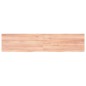 Waschtischplatte Hellbraun 180x40x4 cm Massivholz Behandelt Waschtischplatte Hellbraun 180x40x4 cm Massivholz Behandelt