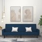 vidaXL Schlafsofa 2-Sitzer Blau Samt vidaXL Schlafsofa 2-Sitzer Blau Samt