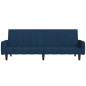 vidaXL Schlafsofa 2-Sitzer Blau Samt vidaXL Schlafsofa 2-Sitzer Blau Samt