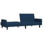 vidaXL Schlafsofa 2-Sitzer Blau Samt vidaXL Schlafsofa 2-Sitzer Blau Samt