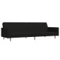vidaXL Schlafsofa 2-Sitzer Schwarz Stoff vidaXL Schlafsofa 2-Sitzer Schwarz Stoff