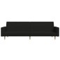 vidaXL Schlafsofa 2-Sitzer Schwarz Stoff vidaXL Schlafsofa 2-Sitzer Schwarz Stoff