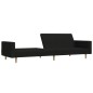 vidaXL Schlafsofa 2-Sitzer Schwarz Stoff vidaXL Schlafsofa 2-Sitzer Schwarz Stoff