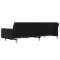 vidaXL Schlafsofa 2-Sitzer Schwarz Stoff vidaXL Schlafsofa 2-Sitzer Schwarz Stoff