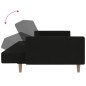 vidaXL Schlafsofa 2-Sitzer Schwarz Stoff vidaXL Schlafsofa 2-Sitzer Schwarz Stoff
