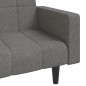 vidaXL Schlafsofa 2-Sitzer mit 2 Kissen Hellgrau Stoff vidaXL Schlafsofa 2-Sitzer mit 2 Kissen Hellgrau Stoff