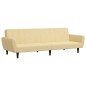 vidaXL Schlafsofa 2-Sitzer Creme Samt vidaXL Schlafsofa 2-Sitzer Creme Samt