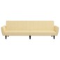 vidaXL Schlafsofa 2-Sitzer Creme Samt vidaXL Schlafsofa 2-Sitzer Creme Samt