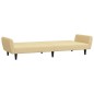 vidaXL Schlafsofa 2-Sitzer Creme Samt vidaXL Schlafsofa 2-Sitzer Creme Samt