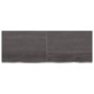 Waschtischplatte Dunkelgrau 140x50x4 cm Massivholz Behandelt Waschtischplatte Dunkelgrau 140x50x4 cm Massivholz Behandelt