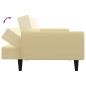 vidaXL Schlafsofa 2-Sitzer Creme Samt vidaXL Schlafsofa 2-Sitzer Creme Samt