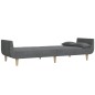 vidaXL Schlafsofa 2-Sitzer mit 2 Kissen Hellgrau Stoff vidaXL Schlafsofa 2-Sitzer mit 2 Kissen Hellgrau Stoff