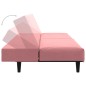 vidaXL Schlafsofa 2-Sitzer Rosa Samt vidaXL Schlafsofa 2-Sitzer Rosa Samt