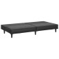 vidaXL Schlafsofa 2-Sitzer Schwarz Kunstleder vidaXL Schlafsofa 2-Sitzer Schwarz Kunstleder