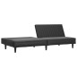 vidaXL Schlafsofa 2-Sitzer Schwarz Kunstleder vidaXL Schlafsofa 2-Sitzer Schwarz Kunstleder