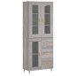 Highboard Grau Sonoma 69,5x34x180 cm Holzwerkstoff Highboard Grau Sonoma 69,5x34x180 cm Holzwerkstoff