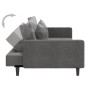 vidaXL Schlafsofa 2-Sitzer mit 2 Kissen Dunkelgrau Samt vidaXL Schlafsofa 2-Sitzer mit 2 Kissen Dunkelgrau Samt