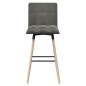 vidaXL Barhocker 2 Stk. Hellgrau Stoff vidaXL Barhocker 2 Stk. Hellgrau Stoff