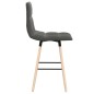 vidaXL Barhocker 2 Stk. Hellgrau Stoff vidaXL Barhocker 2 Stk. Hellgrau Stoff