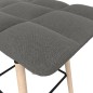 vidaXL Barhocker 2 Stk. Hellgrau Stoff vidaXL Barhocker 2 Stk. Hellgrau Stoff