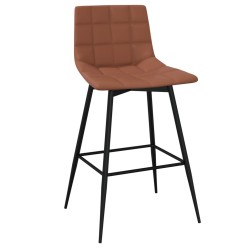 vidaXL Barhocker Hellbraun Kunstleder