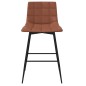 vidaXL Barhocker Hellbraun Kunstleder vidaXL Barhocker Hellbraun Kunstleder