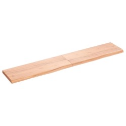 vidaXL Waschtischplatte Hellbraun 160x30x(2-4) cm Massivholz Behandelt