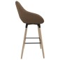 vidaXL Barhocker Braun Stoff vidaXL Barhocker Braun Stoff
