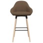 vidaXL Barhocker 2 Stk. Braun Stoff vidaXL Barhocker 2 Stk. Braun Stoff