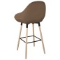 vidaXL Barhocker 2 Stk. Braun Stoff vidaXL Barhocker 2 Stk. Braun Stoff