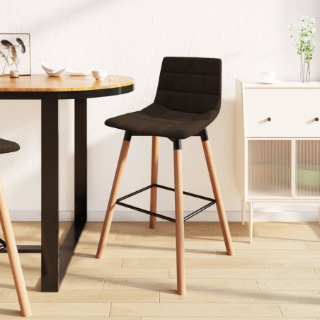 vidaXL Barhocker Braun Stoff