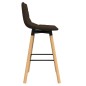 vidaXL Barhocker Braun Stoff vidaXL Barhocker Braun Stoff