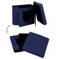 vidaXL Hocker mit Stauraum Katzenmuster Blau Stoff vidaXL Hocker mit Stauraum Katzenmuster Blau Stoff
