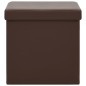 vidaXL Hocker mit Stauraum 2 Stk. Braun PVC vidaXL Hocker mit Stauraum 2 Stk. Braun PVC