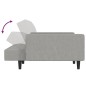 vidaXL Schlafsofa 2-Sitzer Hellgrau Mikrofaser vidaXL Schlafsofa 2-Sitzer Hellgrau Mikrofaser