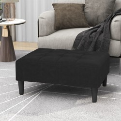 vidaXL Hocker Schwarz Mikrofasergewebe