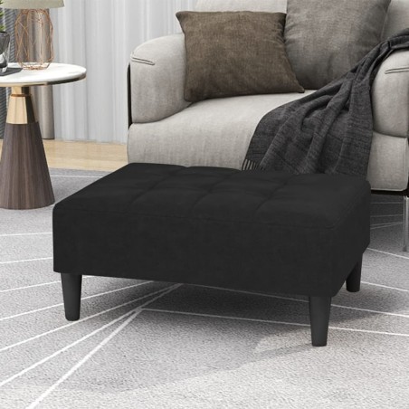 vidaXL Hocker Schwarz Mikrofasergewebe